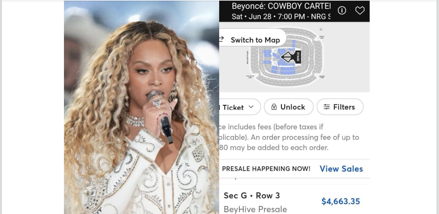 Beyonce 2025 tickets Cheapest prices, full schedule of concerts for